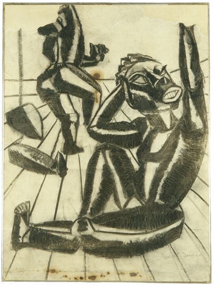 Marcel Janco, Poster design for <em>Chant nègre</em> (Negro Song), 1916